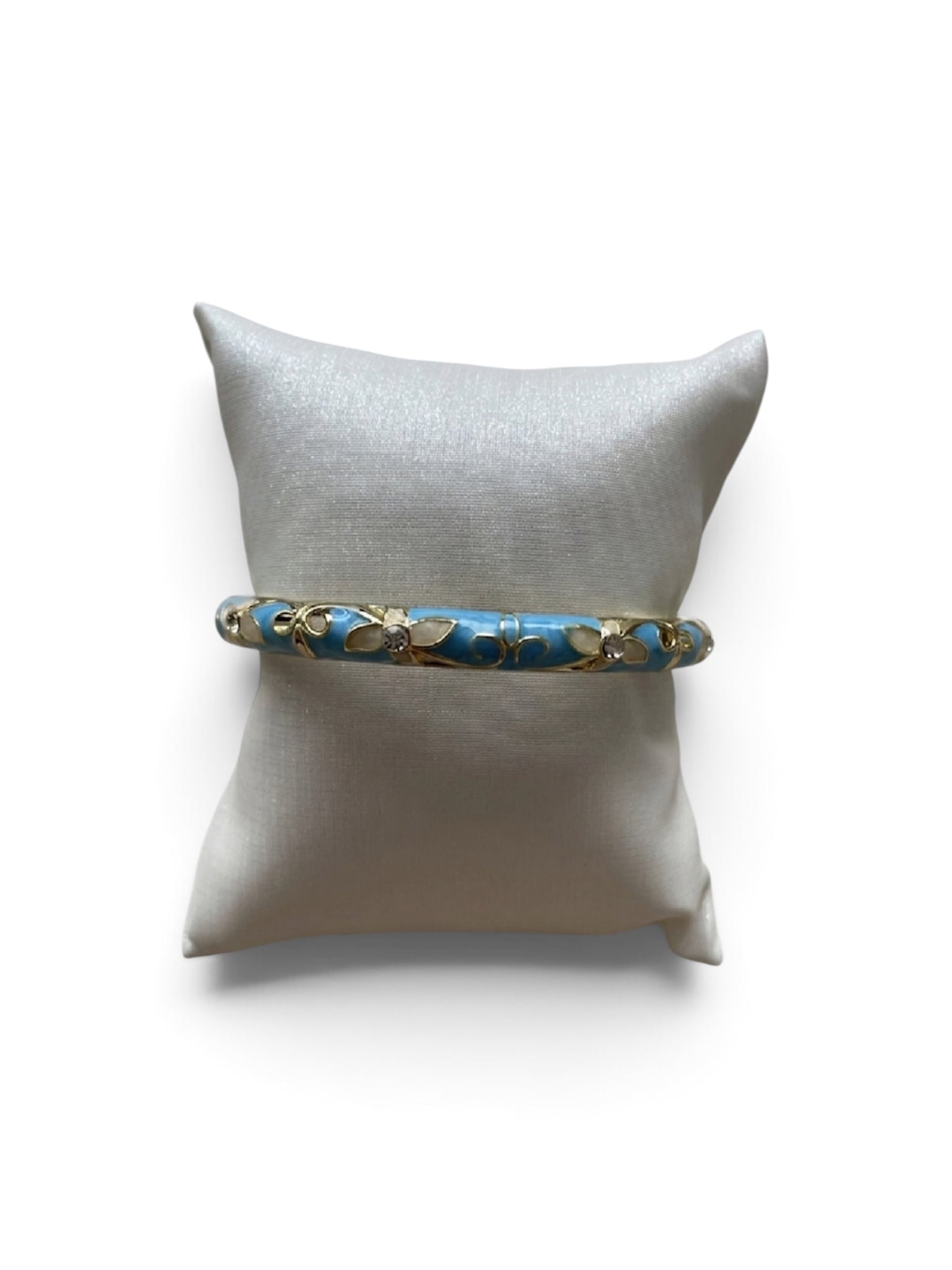 Jonc thaïlandais en laiton bleu