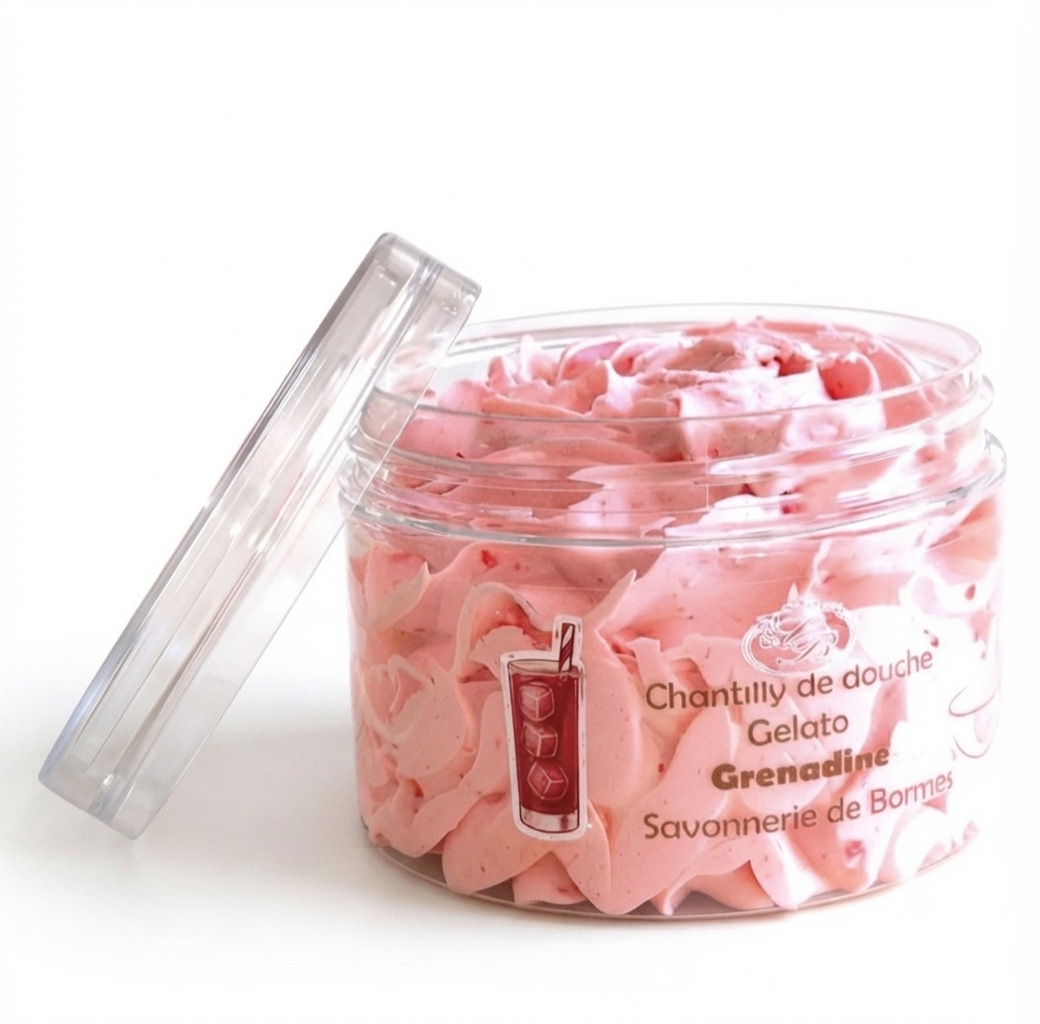 Chantilly de douche grenadine