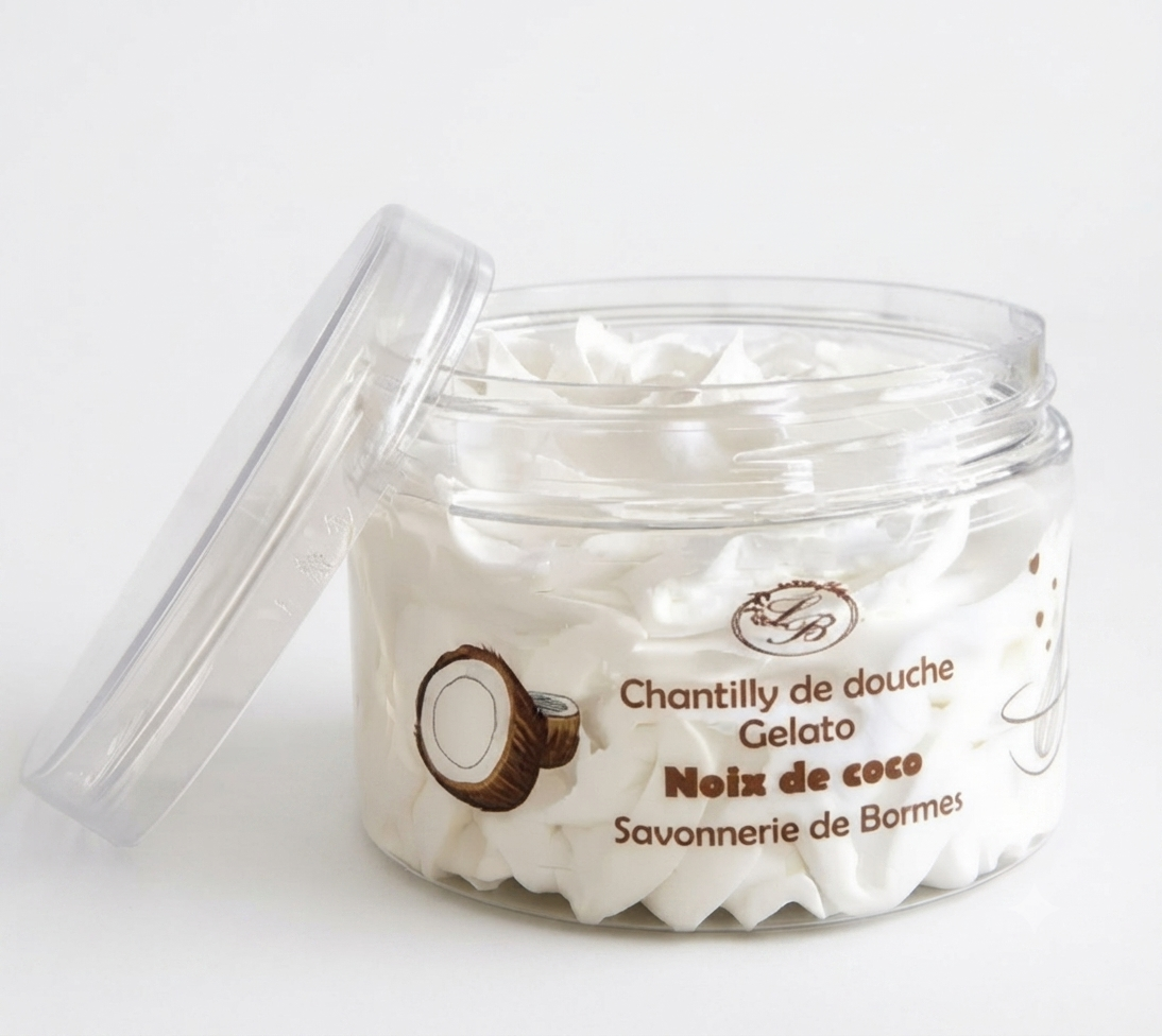 Chantilly de douche noix de coco