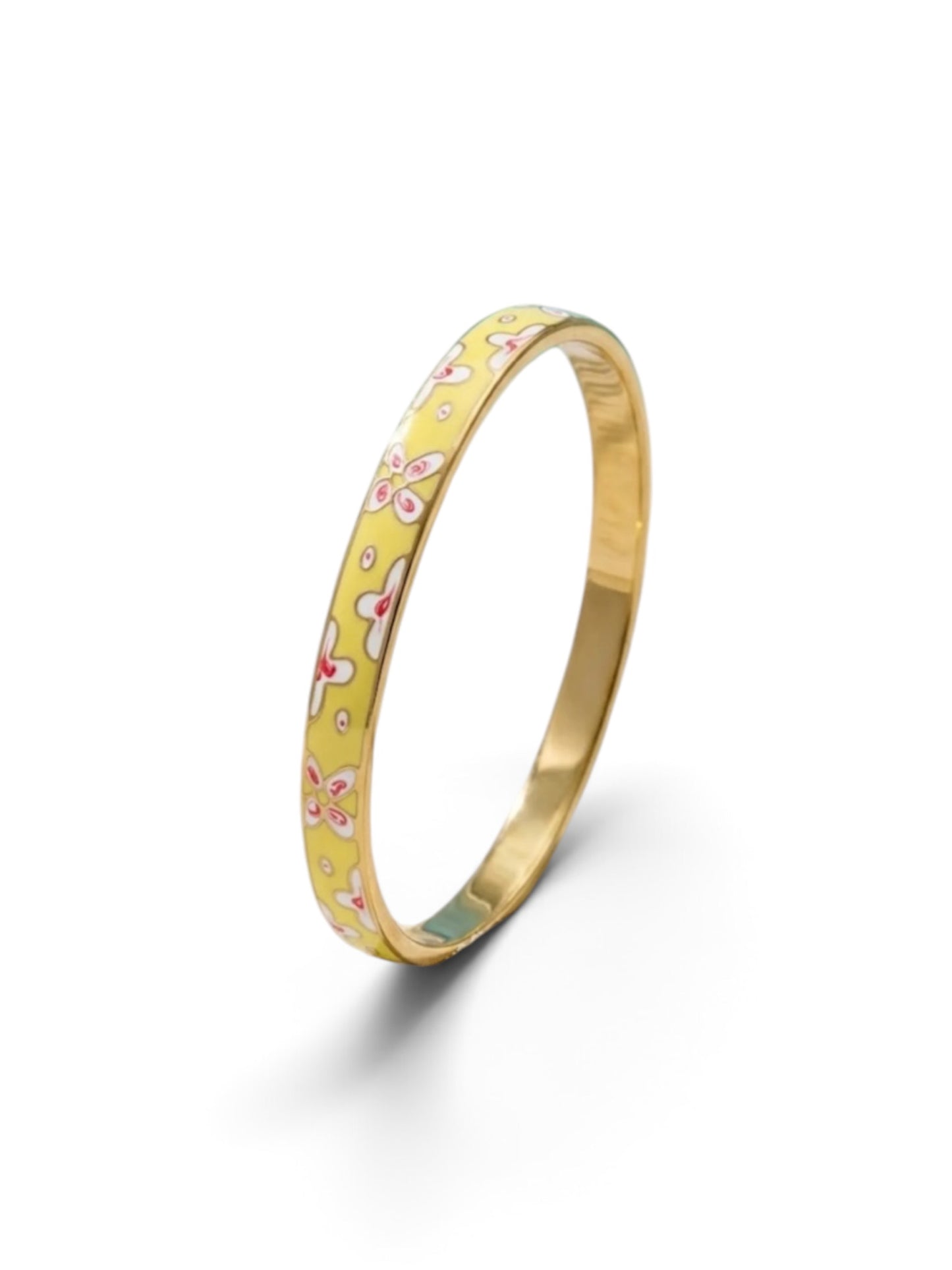 Bracelet jonc acier inoxydable jaune