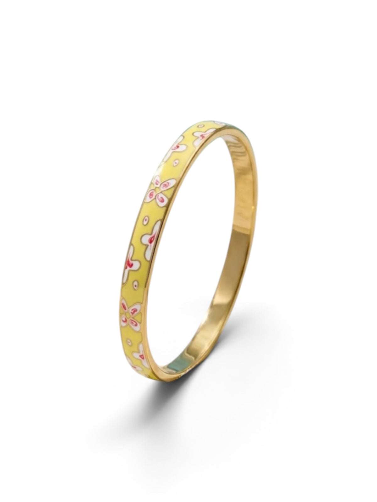 Bracelet jonc acier inoxydable jaune