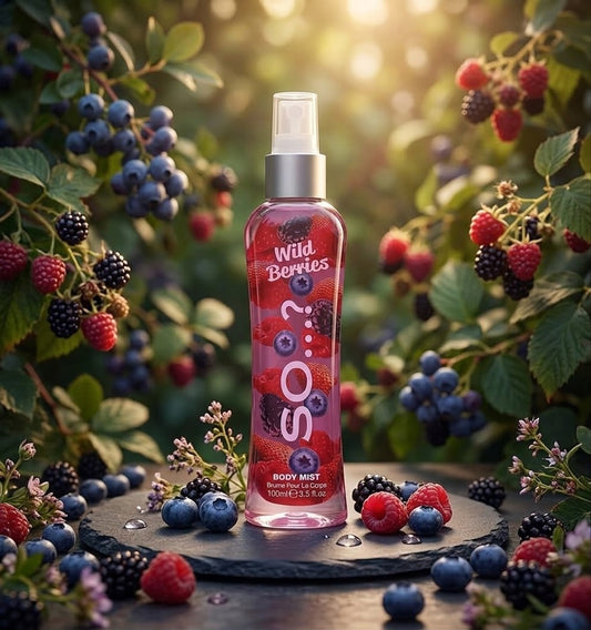Brume parfumée pour le corps fruits des bois - Maëlyne Beauty