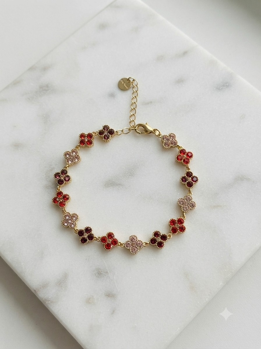 Bracelet Félicie Trèfles – Acier Inoxydable