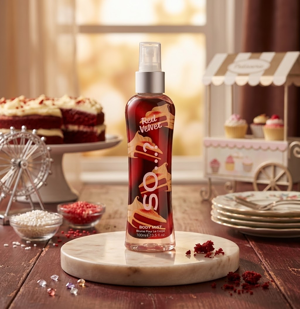 Brume parfumée pour le corps red velvet - Maëlyne Beauty