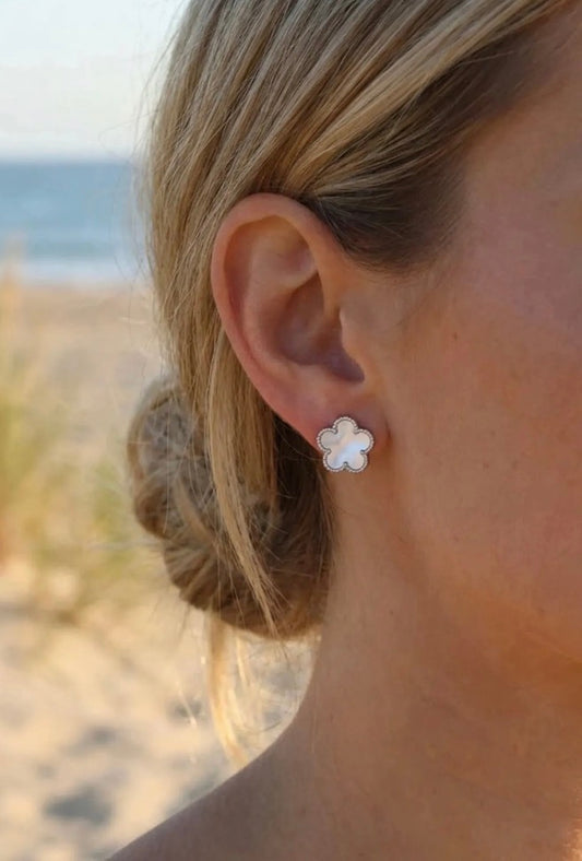 Boucles d’oreilles Zoé en acier inoxydable hypoallergénique - Maëlyne Beauty