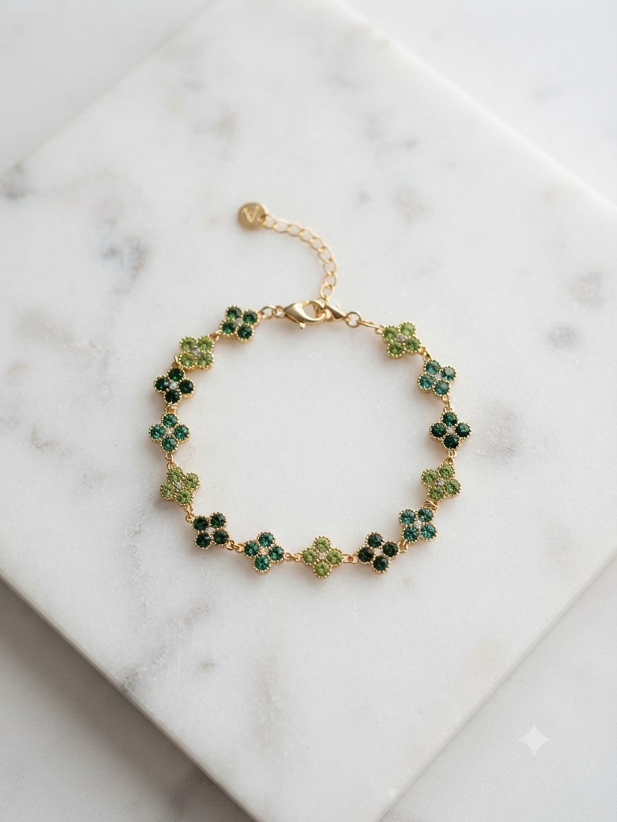 Bracelet Félicie Trèfles – Acier Inoxydable