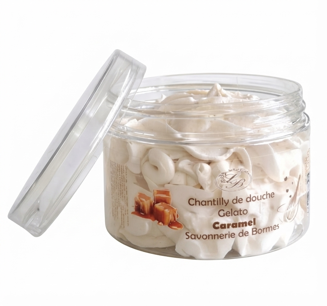 Chantilly de douche caramel