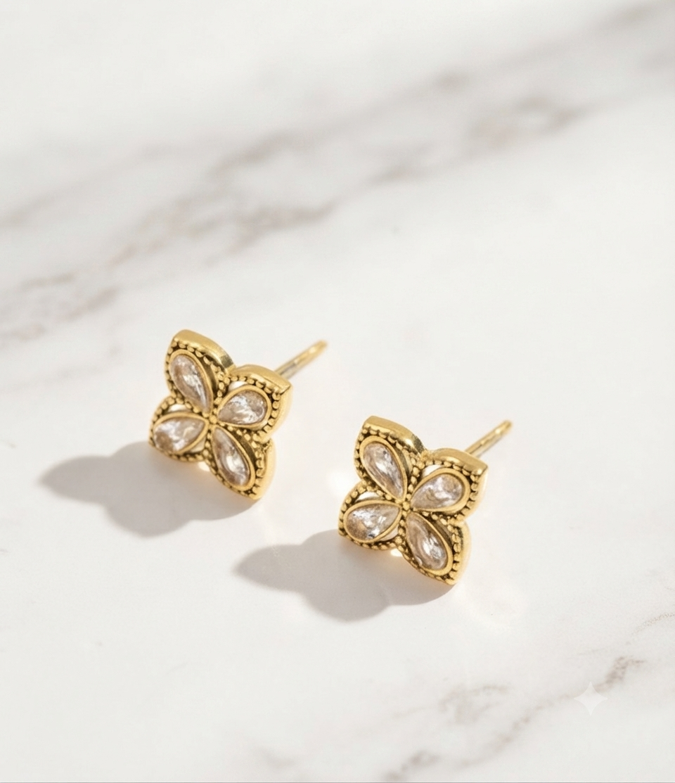 Boucles d’oreilles Irisa en acier inoxydable hypoallergénique - Maëlyne Beauty