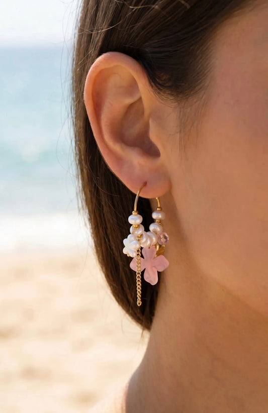 Boucles d’oreilles Sia en acier inoxydable hypoallergénique - Maëlyne Beauty