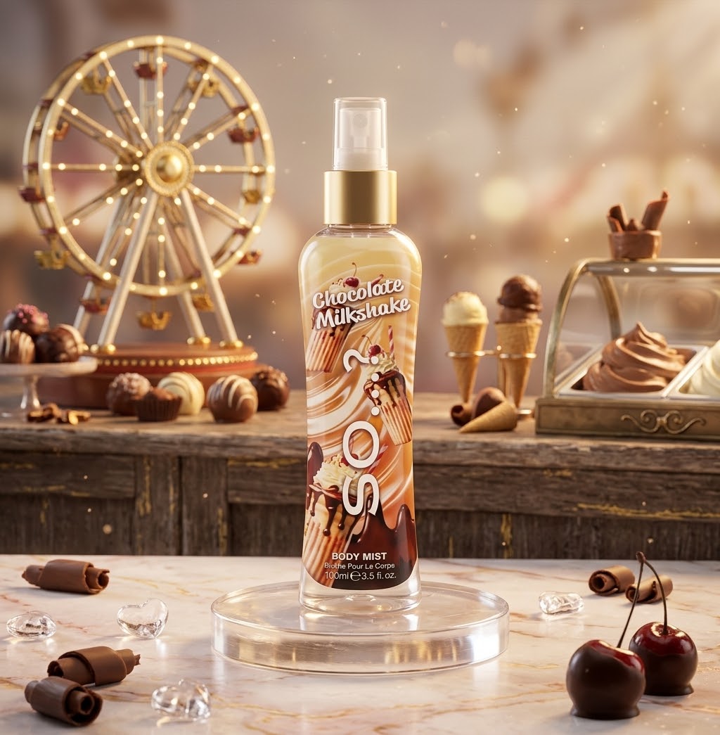 Brume parfumée pour le corps chocolat milkshake - Maëlyne Beauty