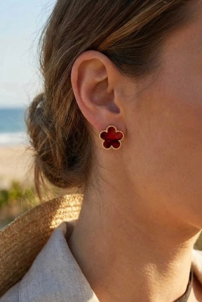 Boucles d’oreilles Zoé en acier inoxydable hypoallergénique - Maëlyne Beauty