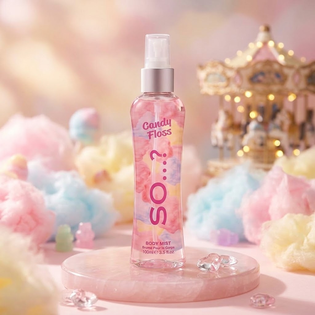 Brume parfumée pour le corps parfum barbe à papa - Maëlyne Beauty